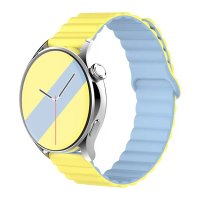 20 mm 22 mm silikona siksniņa Samsung Galaxy pulkstenim 4/6/5 pro/3/active 2 amazfit Magnetic Loop rokassprādze pulkstenim GT 2e 3 Correa Band