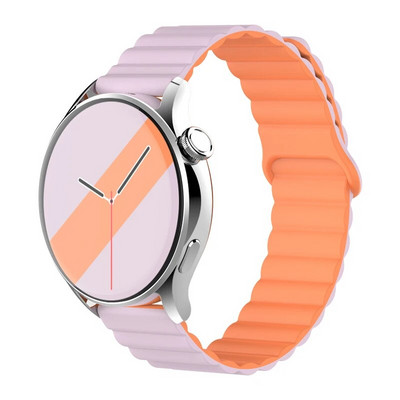 20 mm 22 mm silikona siksniņa Samsung Galaxy pulkstenim 4/6/5 pro/3/active 2 amazfit Magnetic Loop rokassprādze pulkstenim GT 2e 3 Correa Band