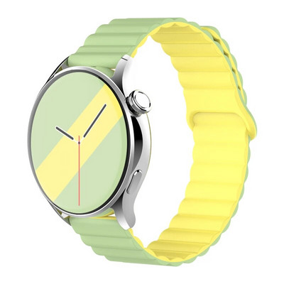 20 mm 22 mm silikona siksniņa Samsung Galaxy pulkstenim 4/6/5 pro/3/active 2 amazfit Magnetic Loop rokassprādze pulkstenim GT 2e 3 Correa Band