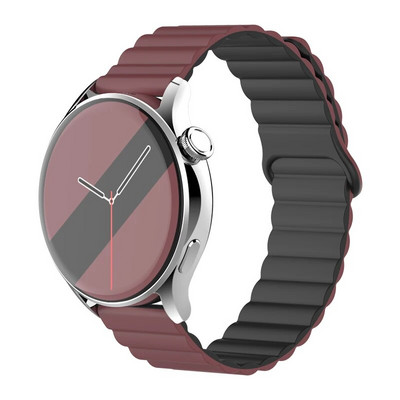 20 mm 22 mm silikona siksniņa Samsung Galaxy pulkstenim 4/6/5 pro/3/active 2 amazfit Magnetic Loop rokassprādze pulkstenim GT 2e 3 Correa Band