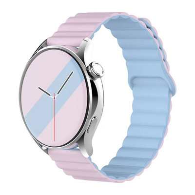 20 mm 22 mm silikona siksniņa Samsung Galaxy pulkstenim 4/6/5 pro/3/active 2 amazfit Magnetic Loop rokassprādze pulkstenim GT 2e 3 Correa Band