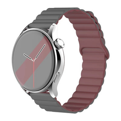 20 mm 22 mm silikona siksniņa Samsung Galaxy pulkstenim 4/6/5 pro/3/active 2 amazfit Magnetic Loop rokassprādze pulkstenim GT 2e 3 Correa Band