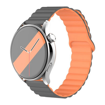 20 mm 22 mm silikona siksniņa Samsung Galaxy pulkstenim 4/6/5 pro/3/active 2 amazfit Magnetic Loop rokassprādze pulkstenim GT 2e 3 Correa Band