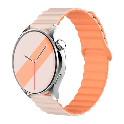 20 mm 22 mm silikona siksniņa Samsung Galaxy pulkstenim 4/6/5 pro/3/active 2 amazfit Magnetic Loop rokassprādze pulkstenim GT 2e 3 Correa Band