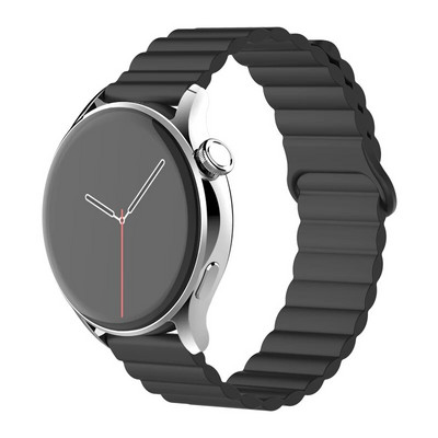 20 mm 22 mm silikona siksniņa Samsung Galaxy pulkstenim 4/6/5 pro/3/active 2 amazfit Magnetic Loop rokassprādze pulkstenim GT 2e 3 Correa Band