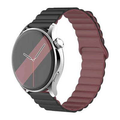 20 mm 22 mm silikona siksniņa Samsung Galaxy pulkstenim 4/6/5 pro/3/active 2 amazfit Magnetic Loop rokassprādze pulkstenim GT 2e 3 Correa Band