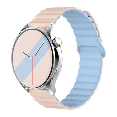 20 mm 22 mm silikona siksniņa Samsung Galaxy pulkstenim 4/6/5 pro/3/active 2 amazfit Magnetic Loop rokassprādze pulkstenim GT 2e 3 Correa Band