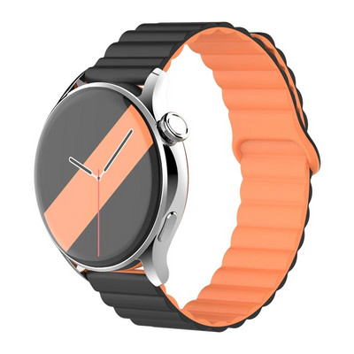 20 mm 22 mm silikona siksniņa Samsung Galaxy pulkstenim 4/6/5 pro/3/active 2 amazfit Magnetic Loop rokassprādze pulkstenim GT 2e 3 Correa Band