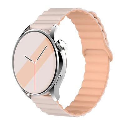 20 mm 22 mm silikona siksniņa Samsung Galaxy pulkstenim 4/6/5 pro/3/active 2 amazfit Magnetic Loop rokassprādze pulkstenim GT 2e 3 Correa Band