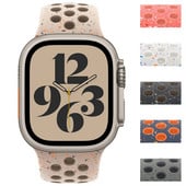 Originalni sportski gumeni remen za Apple Watch Band 49mm 45mm 44mm 42mm 38mm Colored Particles Band za IWatch 9 8 7 6 5 SE Ultra 2