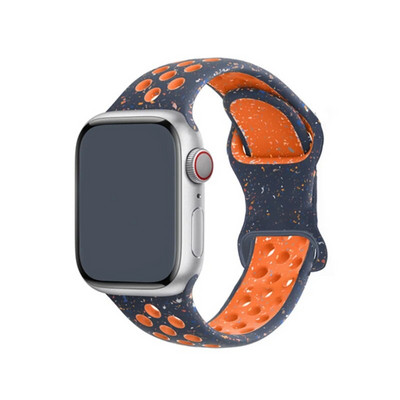 Originalni sportski gumeni remen za Apple Watch Band 49mm 45mm 44mm 42mm 38mm Colored Particles Band za IWatch 9 8 7 6 5 SE Ultra 2
