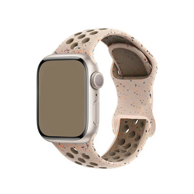 Originalni sportski gumeni remen za Apple Watch Band 49mm 45mm 44mm 42mm 38mm Colored Particles Band za IWatch 9 8 7 6 5 SE Ultra 2
