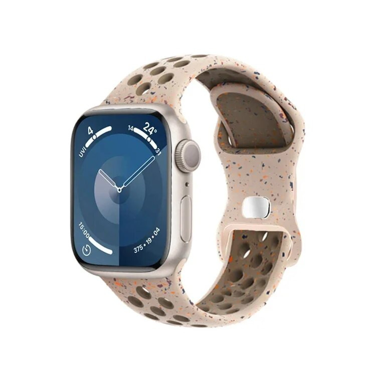 Originalni sportski gumeni remen za Apple Watch Band 49mm 45mm 44mm 42mm 38mm Colored Particles Band za IWatch 9 8 7 6 5 SE Ultra 2