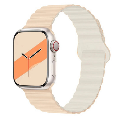 Μαγνητικό λουρί σιλικόνης για Apple Watch Band Ultra 49mm 45mm 44mm 40mm 41mm Βραχιόλι για τη σειρά iWatch Ultra 8 7 6 SE 5 4 3