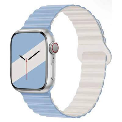 Μαγνητικό λουρί σιλικόνης για Apple Watch Band Ultra 49mm 45mm 44mm 40mm 41mm Βραχιόλι για τη σειρά iWatch Ultra 8 7 6 SE 5 4 3