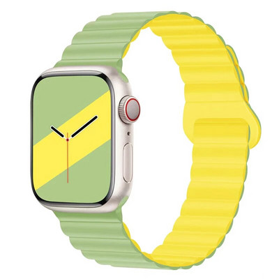 Μαγνητικό λουρί σιλικόνης για Apple Watch Band Ultra 49mm 45mm 44mm 40mm 41mm Βραχιόλι για τη σειρά iWatch Ultra 8 7 6 SE 5 4 3