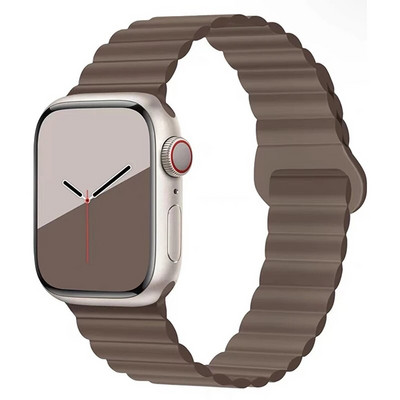 Μαγνητικό λουρί σιλικόνης για Apple Watch Band Ultra 49mm 45mm 44mm 40mm 41mm Βραχιόλι για τη σειρά iWatch Ultra 8 7 6 SE 5 4 3