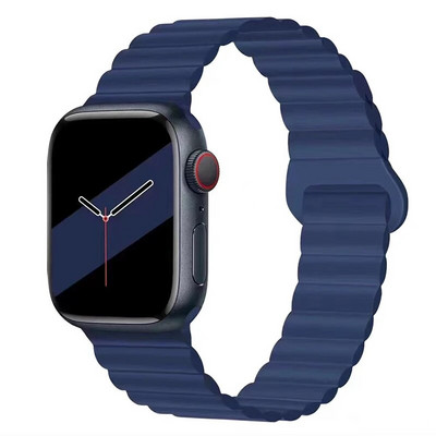 Μαγνητικό λουρί σιλικόνης για Apple Watch Band Ultra 49mm 45mm 44mm 40mm 41mm Βραχιόλι για τη σειρά iWatch Ultra 8 7 6 SE 5 4 3