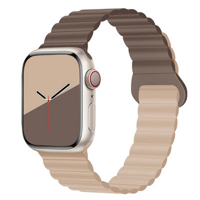 Μαγνητικό λουρί σιλικόνης για Apple Watch Band Ultra 49mm 45mm 44mm 40mm 41mm Βραχιόλι για τη σειρά iWatch Ultra 8 7 6 SE 5 4 3