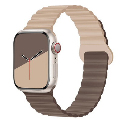 Μαγνητικό λουρί σιλικόνης για Apple Watch Band Ultra 49mm 45mm 44mm 40mm 41mm Βραχιόλι για τη σειρά iWatch Ultra 8 7 6 SE 5 4 3