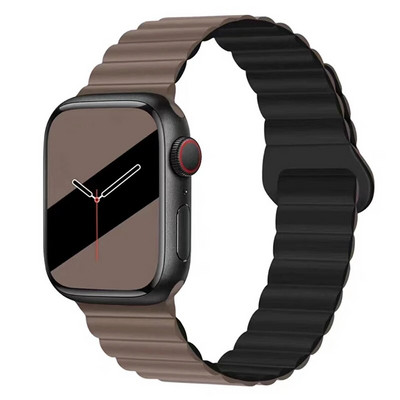 Μαγνητικό λουρί σιλικόνης για Apple Watch Band Ultra 49mm 45mm 44mm 40mm 41mm Βραχιόλι για τη σειρά iWatch Ultra 8 7 6 SE 5 4 3