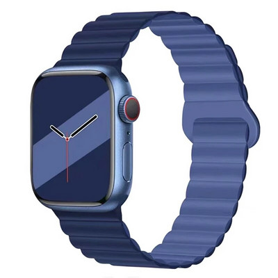 Μαγνητικό λουρί σιλικόνης για Apple Watch Band Ultra 49mm 45mm 44mm 40mm 41mm Βραχιόλι για τη σειρά iWatch Ultra 8 7 6 SE 5 4 3