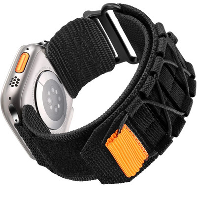 Tactical Alpine Sports Strap for Apple Watch Band Series 9 8 7 6 5 Ultra 2 49mm Nylon Strap 45mm 44mm 42mm 41mm 38mm 40mm 41mm