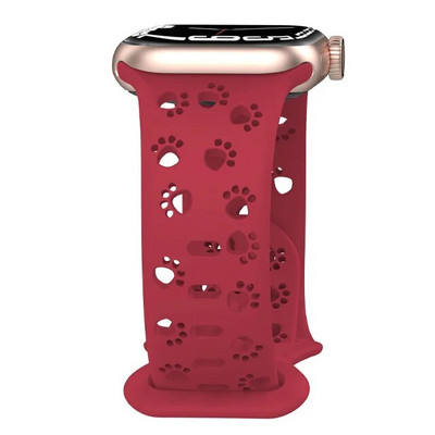 Apple Watchi rihma rihm 44 mm 42 mm 40 mm 41 mm 49 mm 45 mm õõnsa silikoonist Correa käevõru iWatch Series SE 8 9 7 6 5 Ultra 2