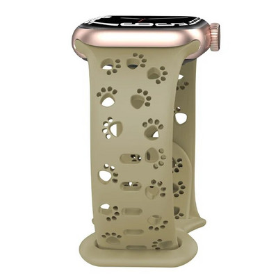 Apple Watchi rihma rihm 44 mm 42 mm 40 mm 41 mm 49 mm 45 mm õõnsa silikoonist Correa käevõru iWatch Series SE 8 9 7 6 5 Ultra 2