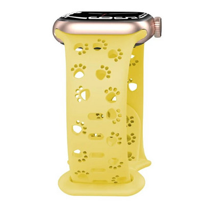 Apple Watchi rihma rihm 44 mm 42 mm 40 mm 41 mm 49 mm 45 mm õõnsa silikoonist Correa käevõru iWatch Series SE 8 9 7 6 5 Ultra 2