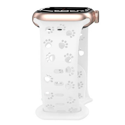 Apple Watchi rihma rihm 44 mm 42 mm 40 mm 41 mm 49 mm 45 mm õõnsa silikoonist Correa käevõru iWatch Series SE 8 9 7 6 5 Ultra 2