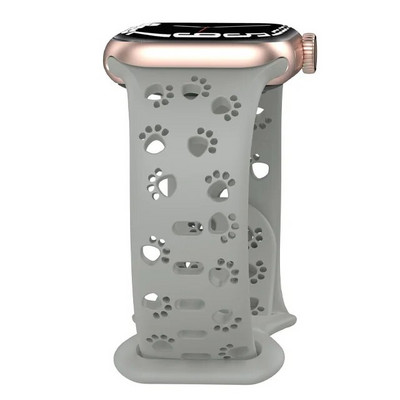 Apple Watchi rihma rihm 44 mm 42 mm 40 mm 41 mm 49 mm 45 mm õõnsa silikoonist Correa käevõru iWatch Series SE 8 9 7 6 5 Ultra 2