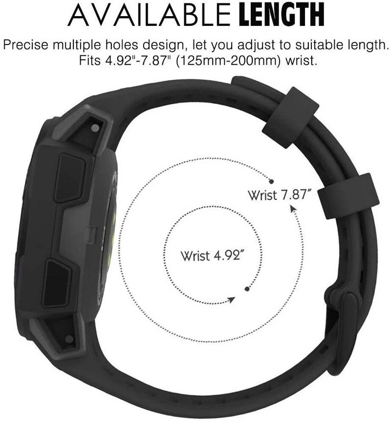 Silikonska narukvica za pametni sat Garmin Instinct, zamjenska traka za narukvicu, narukvica za Garmin Instinct