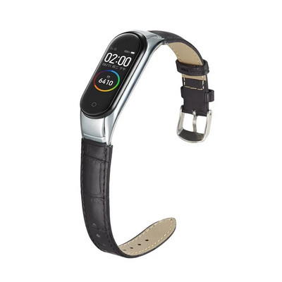 Essidi Δερμάτινο λουράκι με θήκη για Xiaomi Mi Band 8 7 6 5 4 3 Γυναικείο ρολόι βραχιόλι ζώνη για Mi band 8 7 6 5 Band Correa
