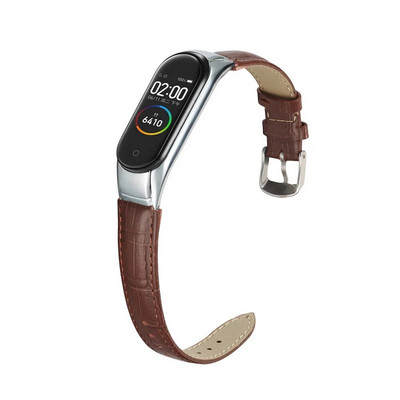 Essidi Δερμάτινο λουράκι με θήκη για Xiaomi Mi Band 8 7 6 5 4 3 Γυναικείο ρολόι βραχιόλι ζώνη για Mi band 8 7 6 5 Band Correa