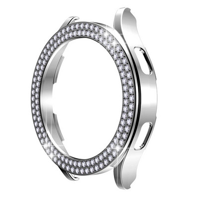 Διαμαντένιο κάλυμμα δύο σειρών Για Samsung Galaxy Watch 6 5 4 40mm 44 Προστατευτική θήκη προφυλακτήρα Για Samsung Galaxy Active 2 44mm αξεσουάρ