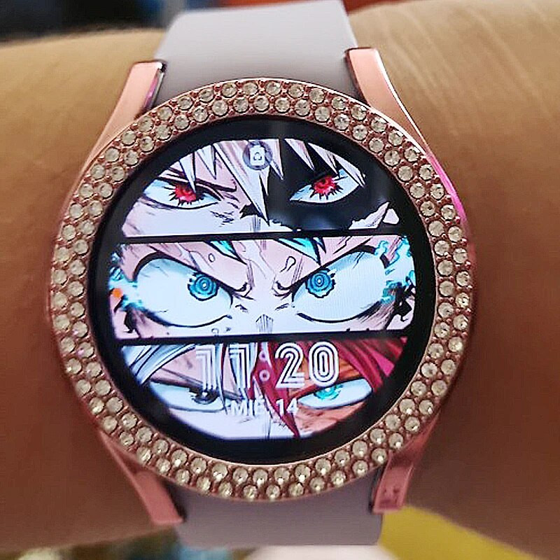 Διαμαντένιο κάλυμμα δύο σειρών Για Samsung Galaxy Watch 6 5 4 40mm 44 Προστατευτική θήκη προφυλακτήρα Για Samsung Galaxy Active 2 44mm αξεσουάρ