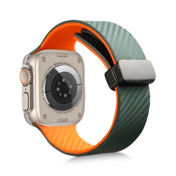Каишки от въглеродни влакна за Apple watch ultra band 44 mm 45 mm 49 mm 40 mm 41 mm 42 mm 38 mm 45 mm Силиконова гривна iWatch Series 7 8 se 6