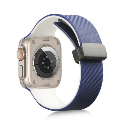 Remeni od karbonskih vlakana za Apple watch ultra band 44 mm 45 mm 49 mm 40 mm 41 mm 42 mm 38 mm 45 mm Silikonska narukvica iWatch Series 7 8 se 6