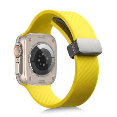 Remeni od karbonskih vlakana za Apple watch ultra band 44 mm 45 mm 49 mm 40 mm 41 mm 42 mm 38 mm 45 mm Silikonska narukvica iWatch Series 7 8 se 6