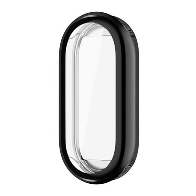 TPU mīksts aizsargapvalks Xiaomi Mi Band 8 korpusam pilna ekrāna aizsargs, apvalks ar buferi pārklāts futrālis Mi Band 8 viedpulkstenim