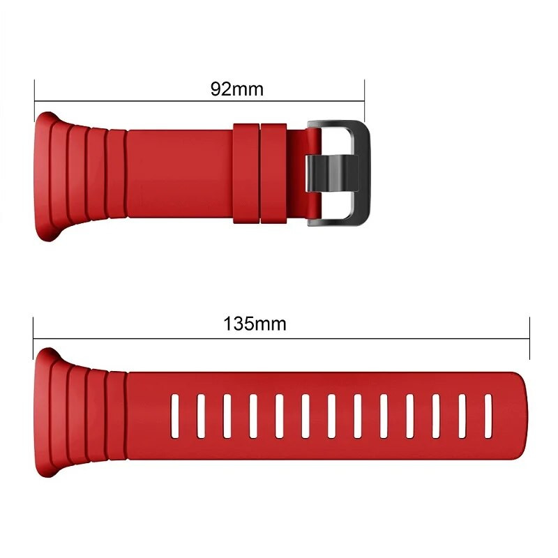 YAYUU λουράκι ρολογιού για Suunto Core Soft Silicone Sport Bands με μεταλλικό κούμπωμα για Suunto Core Smartwatch