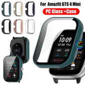 PC+9H stikla futrālis priekš Huami Amazfit GTS 4 mini 2mini GTS3 Smart Watch bufera rāmja aizsargs priekš Amazfit GTS4 mini Cover Shell