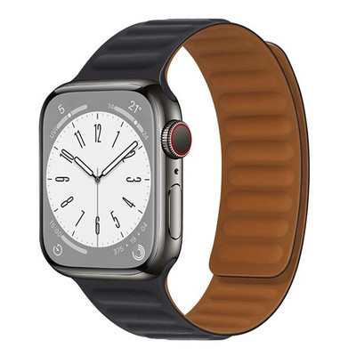 Λουράκι Silicone Link Για λουράκι ρολογιού Apple 44mm 45mm 49mm 40mm 41mm Βραχιόλι Magnetic Loop correa σειρά iWatch 5 3 se 6 7 8 ultra