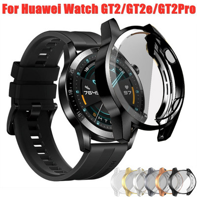 Husă din TPU pentru ceas Huawei GT 2e GT 2 banda de 46 mm Watch GT3 46 mm/GT2e/GT3 Pro Husă protector de ecran complet moale Huse bara de protecție