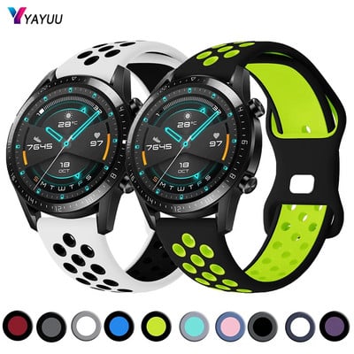 YAYUU 22mm gumena zamjenska narukvica za Huawei Watch GT 2 Pro/2e/2 46mm silikonska prozračna sportska narukvica za Huawei Watch 3/3 Pro