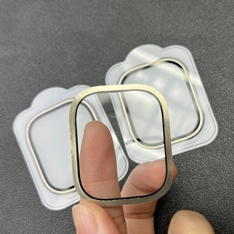 Μεταλλικό πλαίσιο+γυαλί για Apple Watch Ultra 49mm Full Cover Προστατευτική μεμβράνη οθόνης για Apple iWatch Ultra 49mm ρολόι ultra 2 Glass