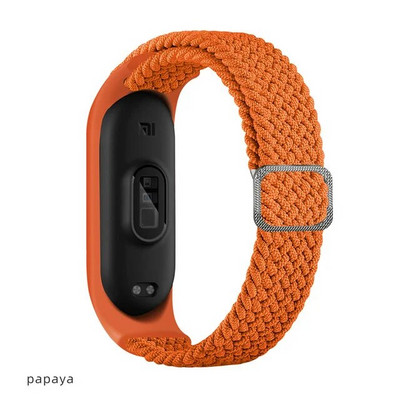 Za Mi Band 6 7 5 Narukvica s 4 remenčića Najlonska pletena višebojna sportska solo narukvica s petljom za Mi band 6 7 remenčić Ručni sat
