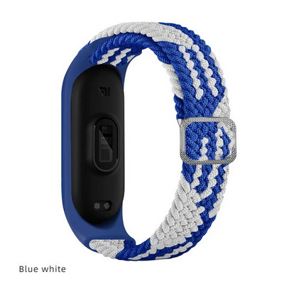 Za Mi Band 6 7 5 Narukvica s 4 remenčića Najlonska pletena višebojna sportska solo narukvica s petljom za Mi band 6 7 remenčić Ručni sat