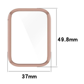 Твърд PC Case Glass за Xiaomi Mi Band 8 Active 8Pro 7pro Redmi Smart band2 Full Cover Screen Protector Frame Bumper Shell